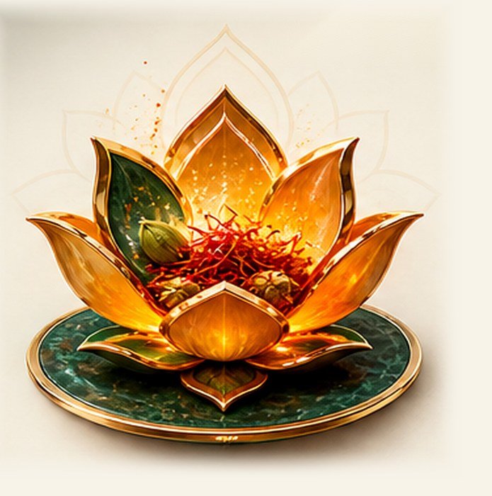 Golden Ember — lotus specimen